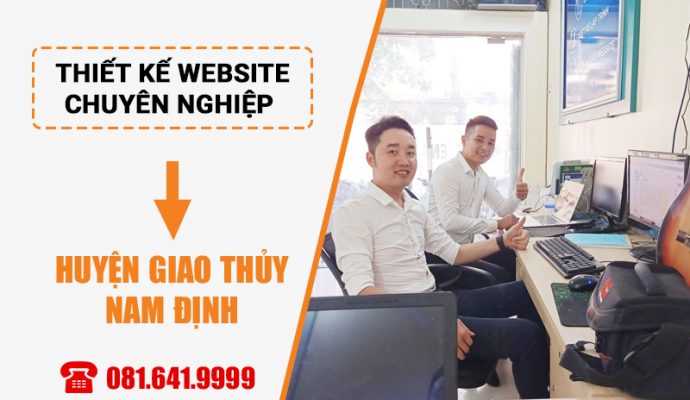 Thiết kế web tại huyện Giao Thủy Nam Định