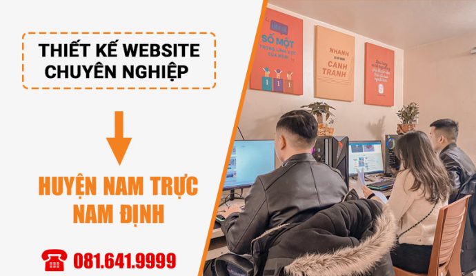Dịch vụ thiết kế website tại huyện Nam Trực Nam Định